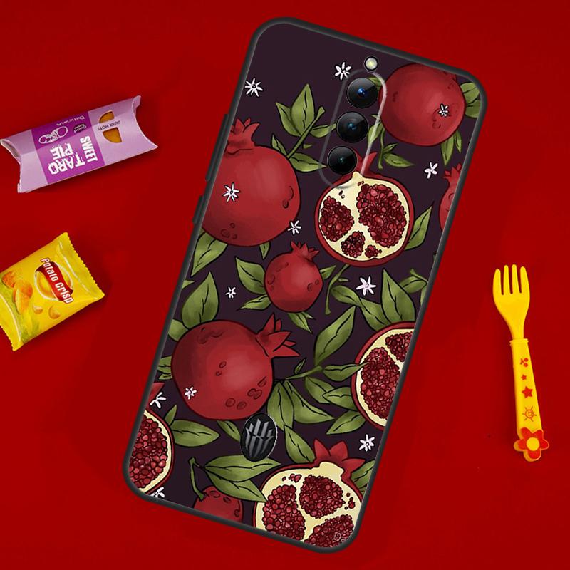 Чехол для телефона с рисунком еды и красного граната для ZTE Nubia Red Magic 10 Air 6 7 6S 7S 8S 9S 10S Pro 8 9 10 11 Pro Plus