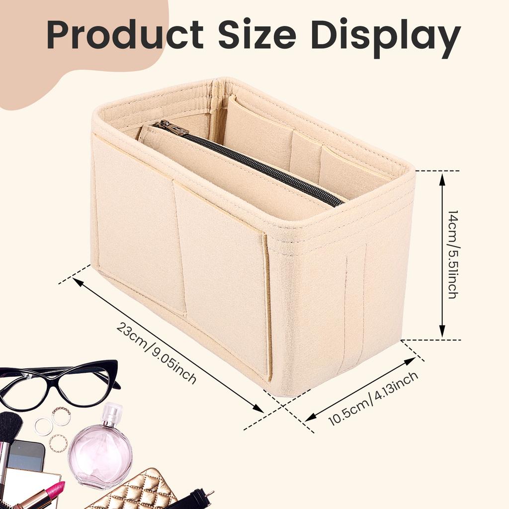Сумка-вставка из фетра 2 в 1, органайзер для сумки, вкладыш, дорожная портативная косметичка, сумка для хранения, подходит для большинства сумок-тоут НОВИНКА