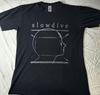 Черная футболка Slowdive, унисекс, с принтом