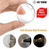 Круглый прозрачный мягкий силиконовый нескользящий дверной стопор, глушитель, настенный протектор, самоклеящиеся дверные ручки, защитная заглушка бампера