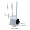 Bathroom Cleaning Toilet Brush Holder Set Dripproof Brush, Plunger, Base