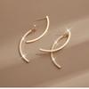 Fashionable and Simple Long Arc Earrings
