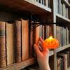 Декоративная светодиодная лампа для книжной полки, теплый белый свет, фонарь-тыква с привидениями, комната в общежитии