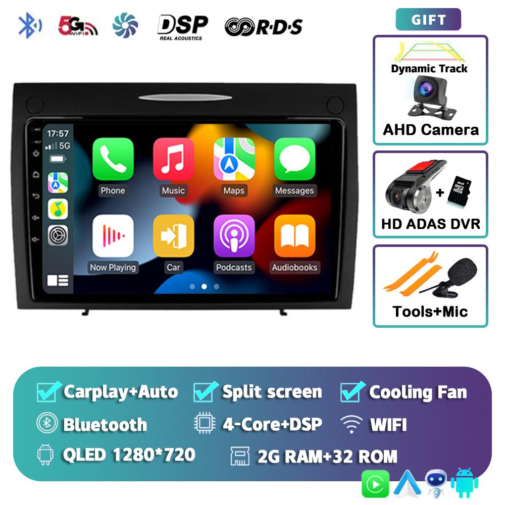 Android 14 автомобильное радио для Mercedes Benz SLK class R171 SLK200 SLK280 SLK300 2000-2011 GPS навигация мультимедийный проигрыватель стерео DSP