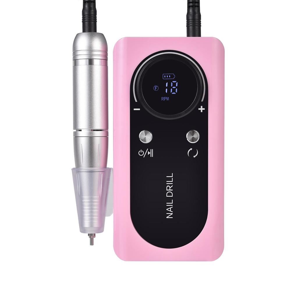 Профессиональная электрическая портативная дрель для ногтей 45000 об/мин, перезаряжаемая, малошумная, шлифовальная пилка для ногтей, инструмент для маникюрного салона