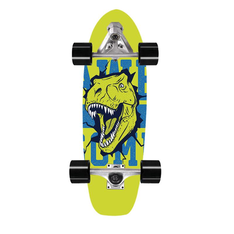 Скейтборд для сёрфинга на суше, мост, клен, имитация сёрфинга, лыжная тренировочная доска 76 см, сёрф-скейт на суше, доска для сёрфинга на суше