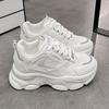 Platform dad shoes women's 2025 new spring and autumn heightening lace-up casual shoes women's Korean version fashion sports little white shoes tide