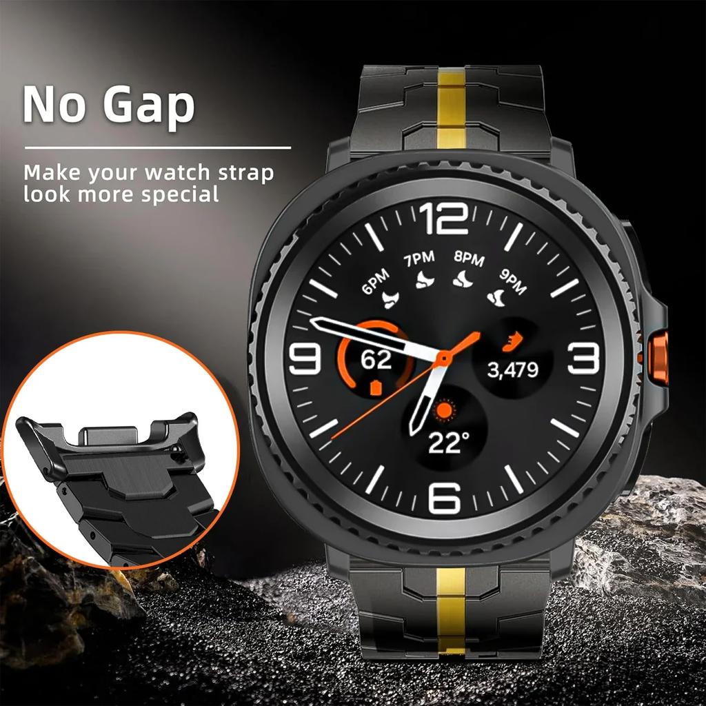 Stainless Steels Strap for Samsung Galaxy Watch 8 Classic 46mm 40mm/44mm Wristband Luxury Bracelet for Samsung Galaxy Watch 7 Ultra 47mm Accessories