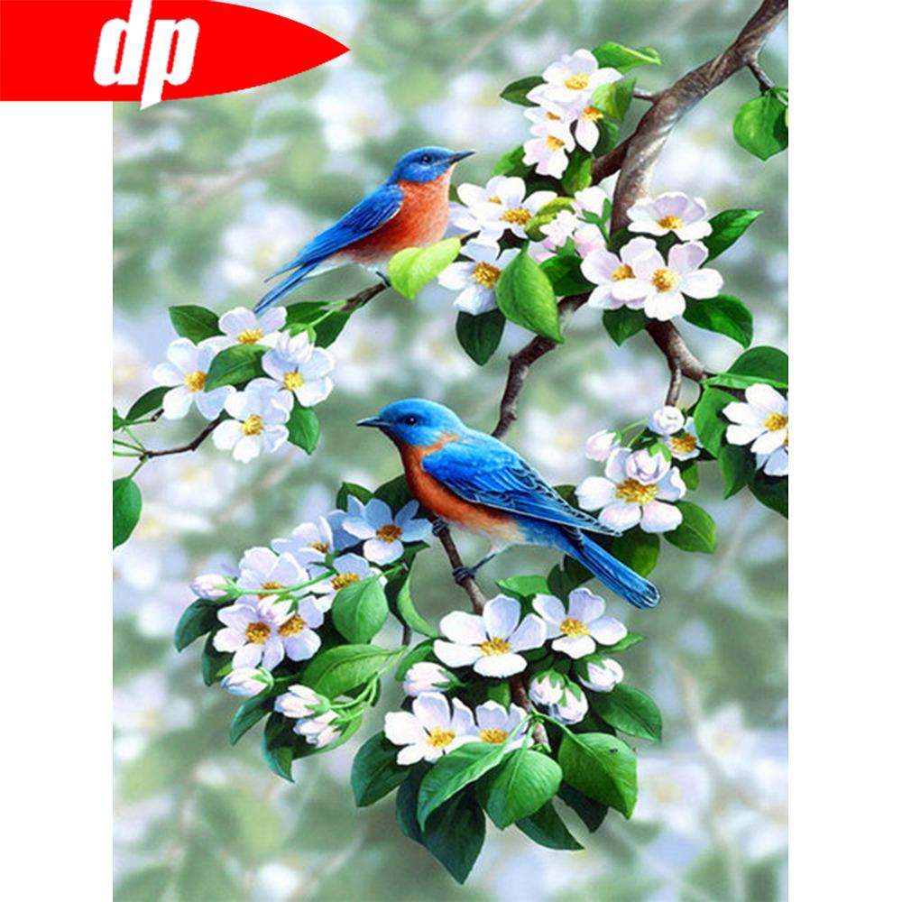 Diamond Painting Accessories Flower DIY Diamond Embroidery Cross-stitch Bird Pictures of Rhinestones