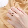 Нишевое роскошное розовое кольцо-разомкнутое кольцо для девочки, модное, с высоким чувством стиля, кольцо на указательный палец, регулируемое кольцо