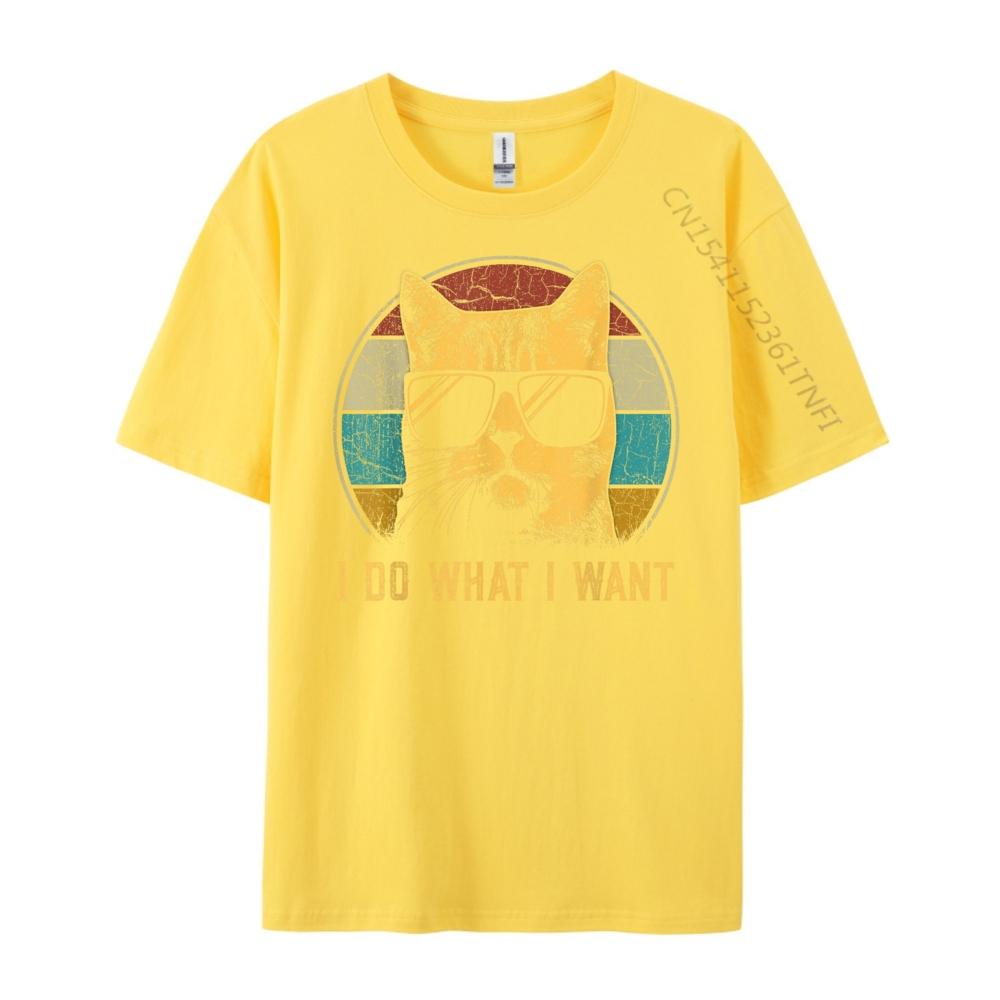 Cat Themed For Unisex Funny I Do What I Want Cat T-Shirts Cheap Large Size Wholesale Tshirts 100 Pcs Unisex Tshirt Creative