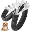 12M Cable Storage Sleeve Braided Cable Cover 13mm Diameter Cord Cover DIY Cuttable Wire Management Insulated Dustproof for Cable Protector Animal