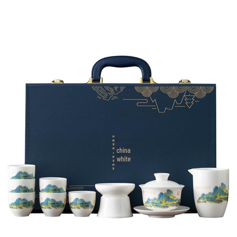 Гайвань из белого фарфора Дехуа