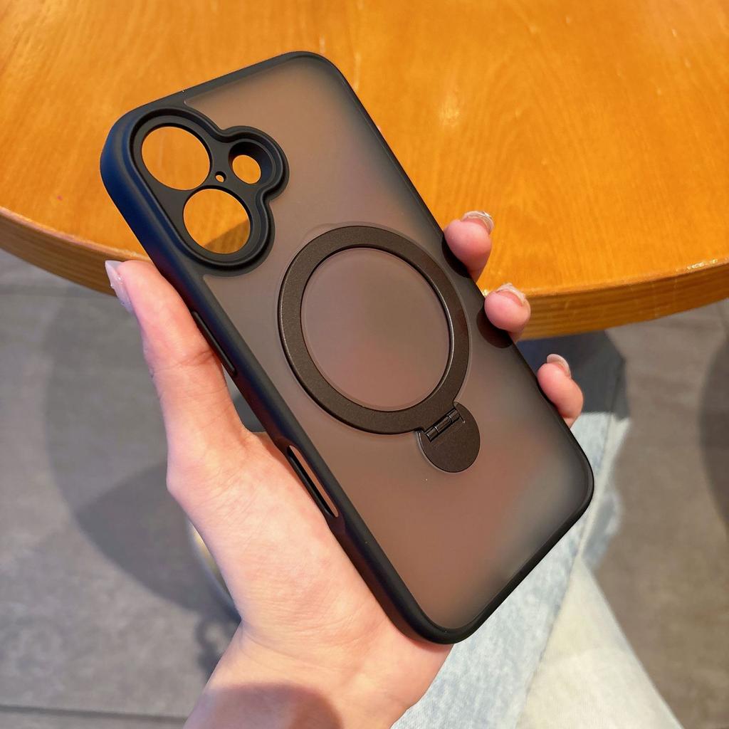 360 ослепительный звуковой кронштейн подходит для iPhone16ProMax магнитный чехол для мобильного телефона Apple 15 матовый противоударный защитный чехол.
