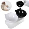 Pet Double Water Bowl For Small Medium Cats Dogs Puppy Non-Slip Anti-Tilt Food Feeder Elevated Bowls Yorkshire Pug Pet Supplies