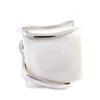 Silver Ring 'Obao' Silver Mother-of-pearl (rhodium) - 19x20 Mm