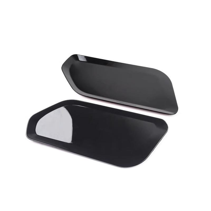 For Land Rover Defender 90 110 130 -24 ABS Carbon Fiber Car Central Control Storage Box Partition Cover Trim Car Accessories