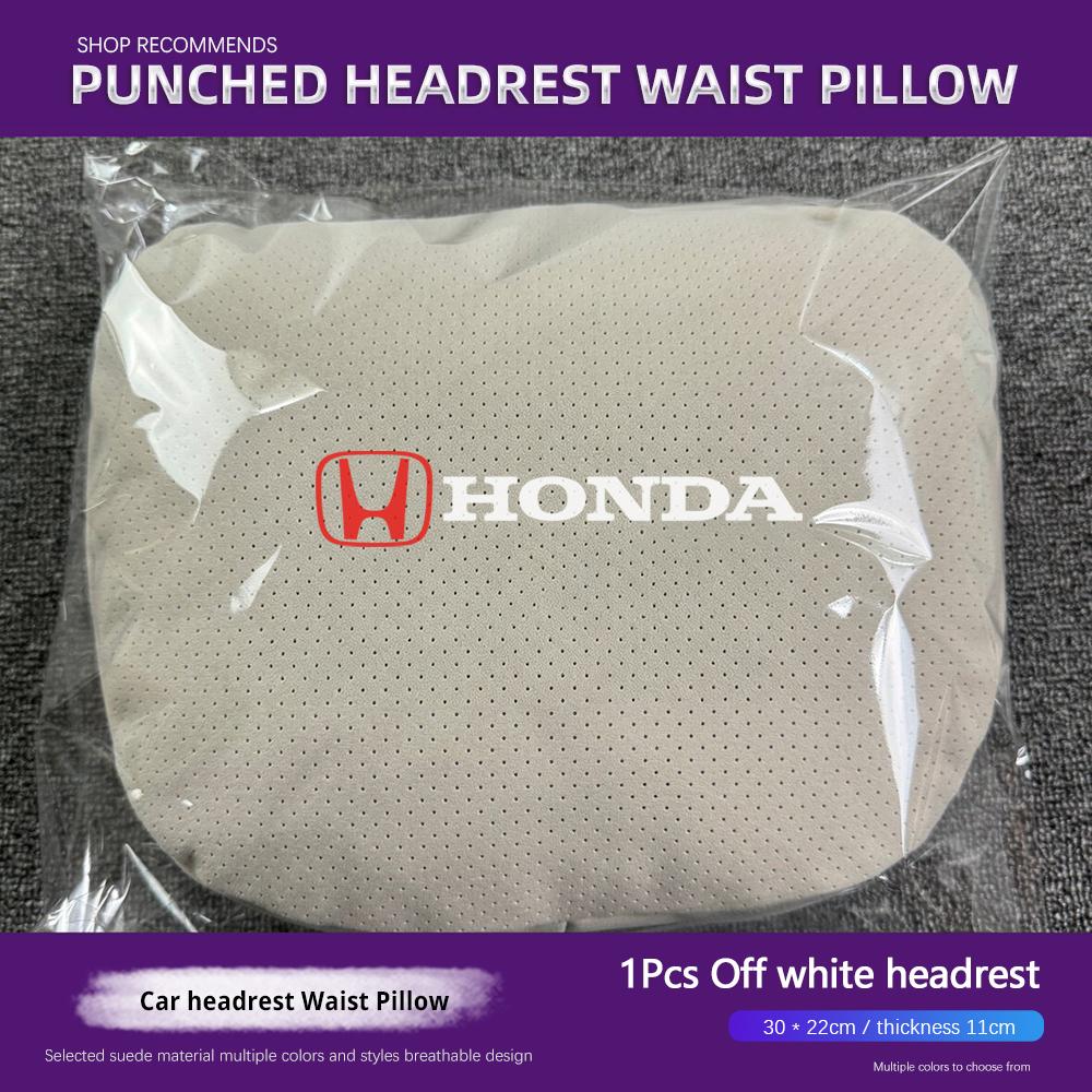 APO1 Honda Universal Car Headrest Neck Pillow Lumbar Support For Civic Accord Crosstour Spirior Odyssey Avancier UR-V Sienna Elysion