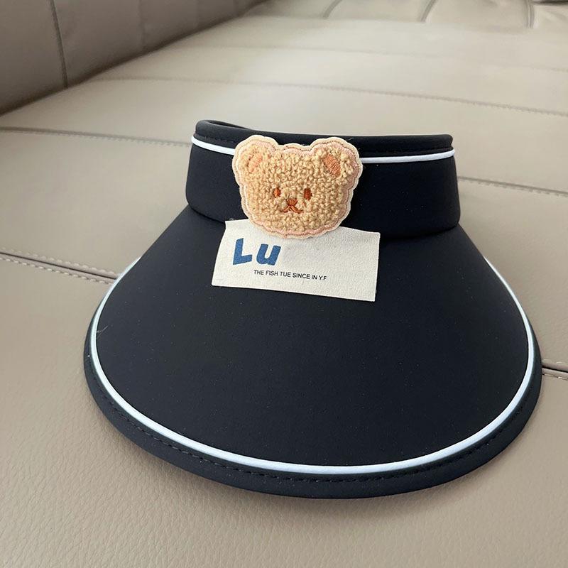 Летний солнцезащитный козырек-шляпа для девочек: Круглая и стильная детская шляпа от солнца