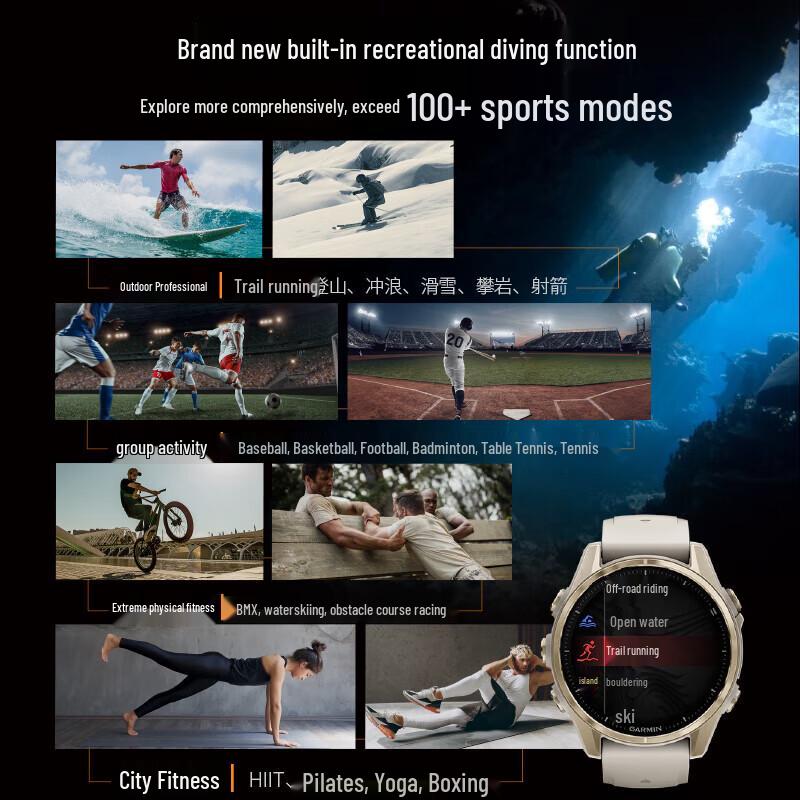 GPS-смарт-часы Garmin Fenix 8 (Китайская версия)