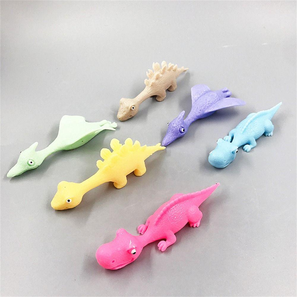 Fun Tricky Launch Dinosaur Stretchy Toy Flying Finger Birds Finger Ejection Dinosaur Party Favors