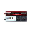 Черный инвертор 500 Вт/2000 Вт с 4 USB-портами и цифровым дисплеем для транспортных средств