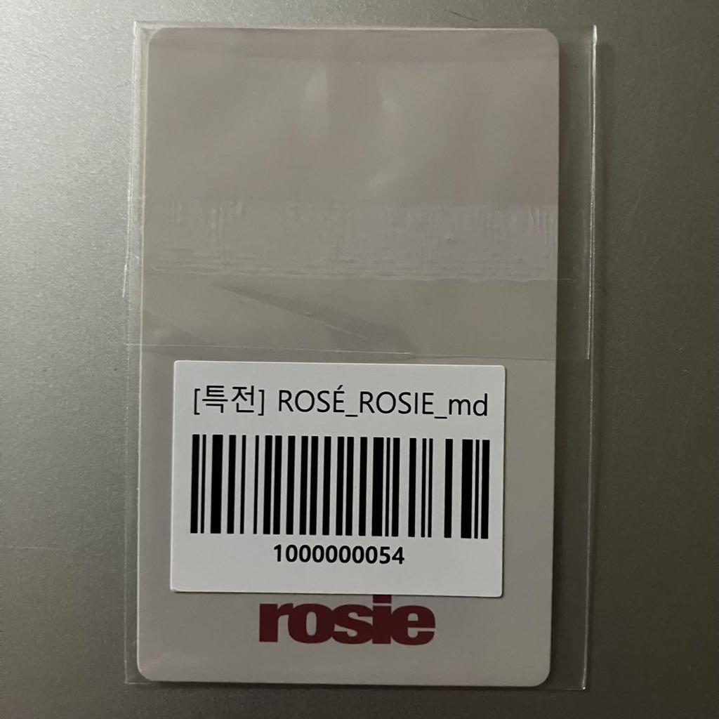[USED] BLACKPINK Rosé Rosie Pop-Up Bonus Trading Card