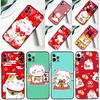 Китайская милая счастливая кошка Для Samsung Galaxy A52 A22 A32 A54 A34 A14 A55 A35 A15 A53 A33 A13 A05 A06 A16 Чехол для телефона