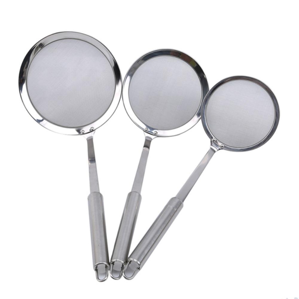 Percolator Oil Pot Filter Mesh Stainless Steel Soup Skimmer Spoon New Fried Food Net Strainer