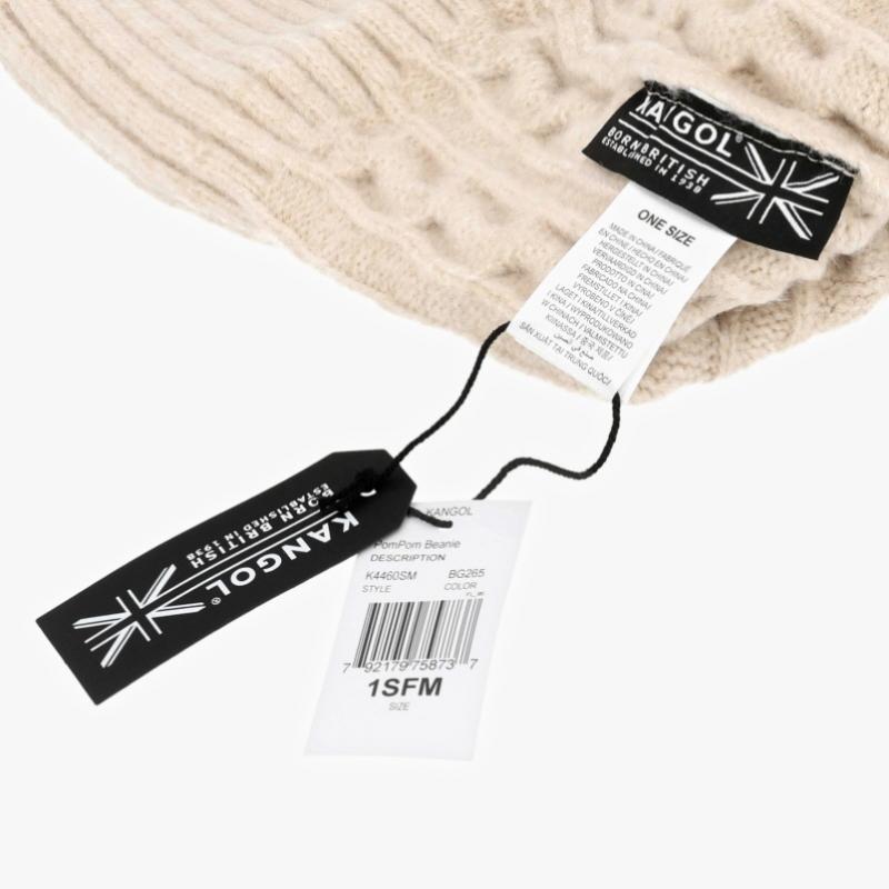 Kangol Вязаная шапка с помпоном K4460sm Бежевый