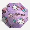 1pc Hello Kitty Princess Automatic Opening/Closing Umbrella with Foldable Design, 8-Rib Iron Frame Outdoor Umbrella, Perfect Gift for Fans, Travelers,