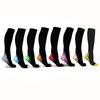 3 Pairs Compression Socks 20-30 mmHg - Men & Women - Running, Nurses, Shin Splints, Flight, Travel