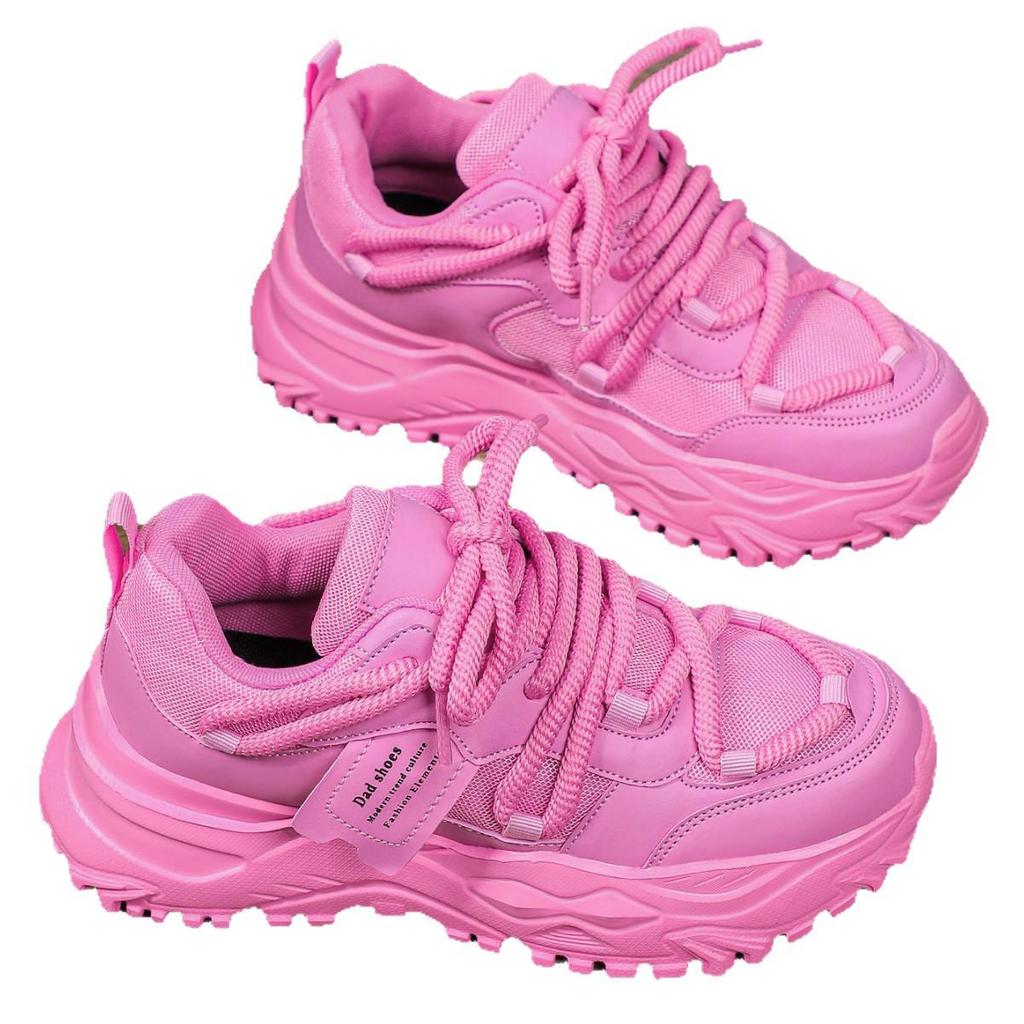 Женские модные кроссовки, увеличивающие рост - Трендовые, дышащие сетчатые "папины" кеды для повседневной носки.