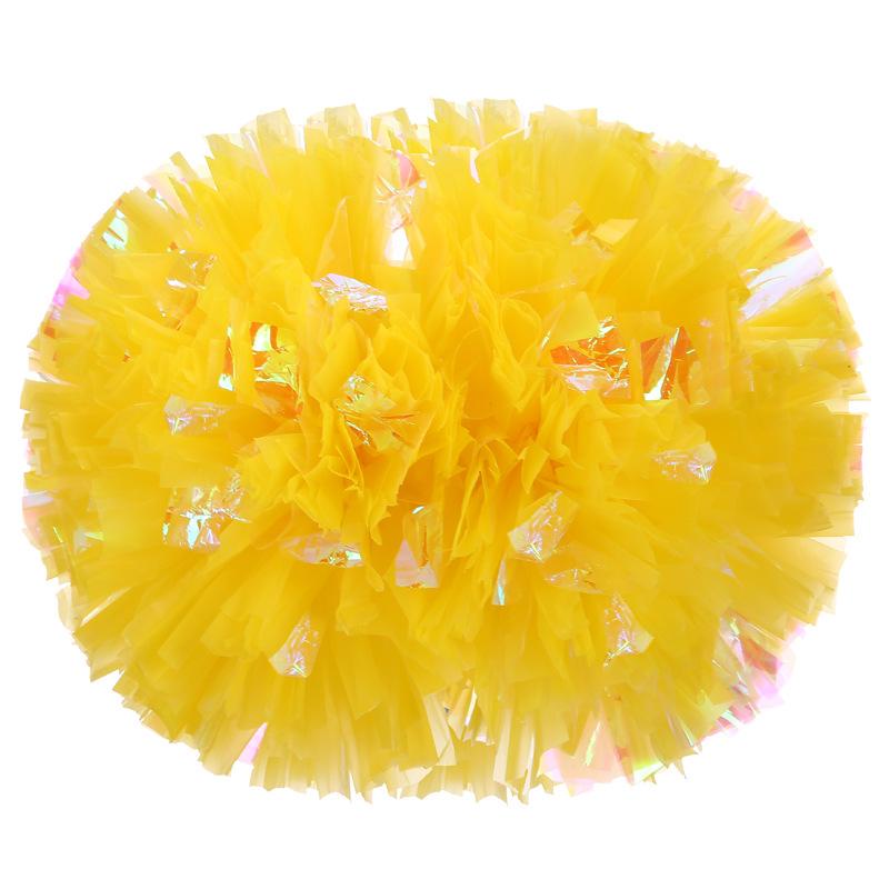 Rainbow Matte Pom Poms Colorful Hand Flowers Cheer Props Sports Meeting Accessories Aerobics Dance Ornaments Vivid Stage Tools