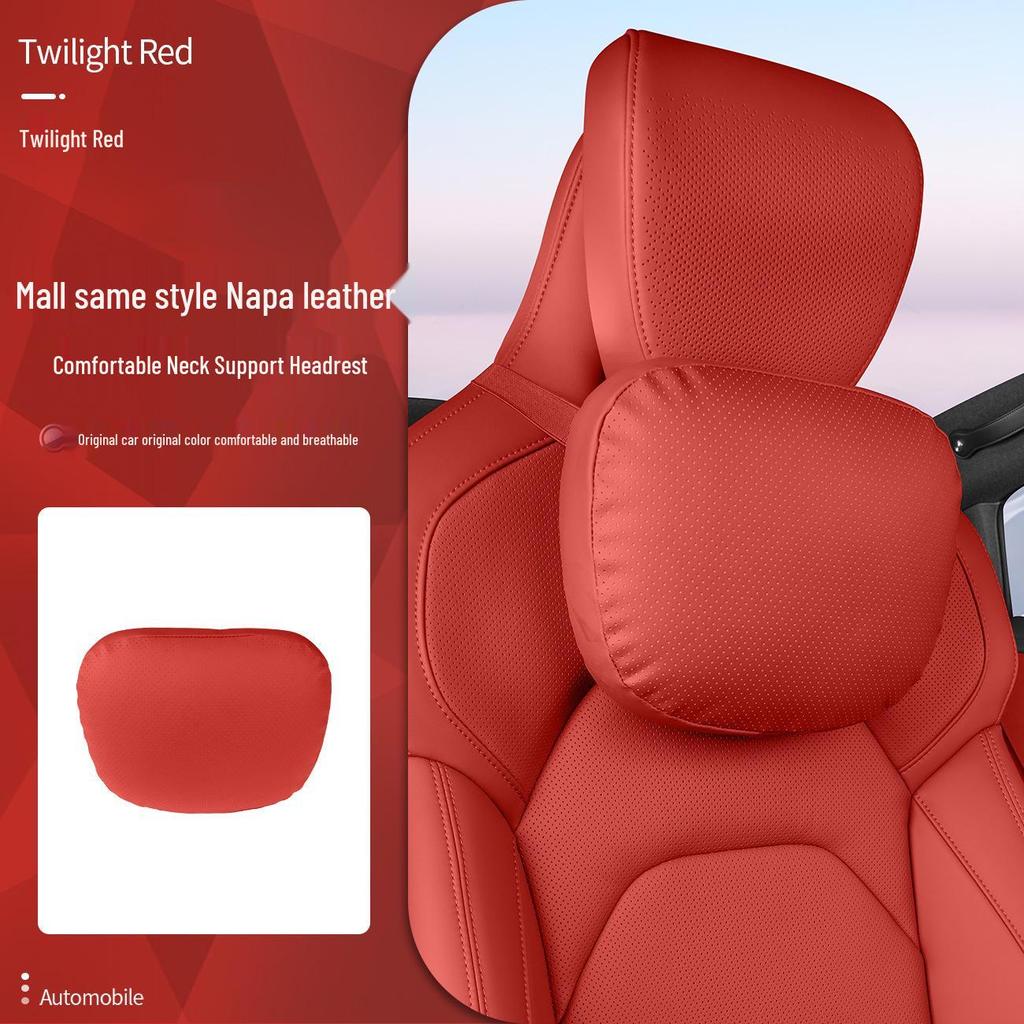 Магнитная подушка для подголовника, шеи и поясницы из кожи для Xiaomi SU7/Ultra/YU7