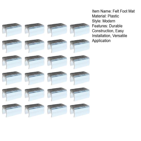 24 шт. Пластиковые протекторы для ножек стула для защиты пола U-образные колпачки для ножек мебели Легкая установка Нескользящие накладки для стула