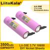 LiitoKala Новый оригинальный INR18650 35E 3.7V 3500mAh 20A разрядный INR18650 35E литий-ионный аккумулятор 3.7V перезаряжаемый аккумулятор с сетевой картой