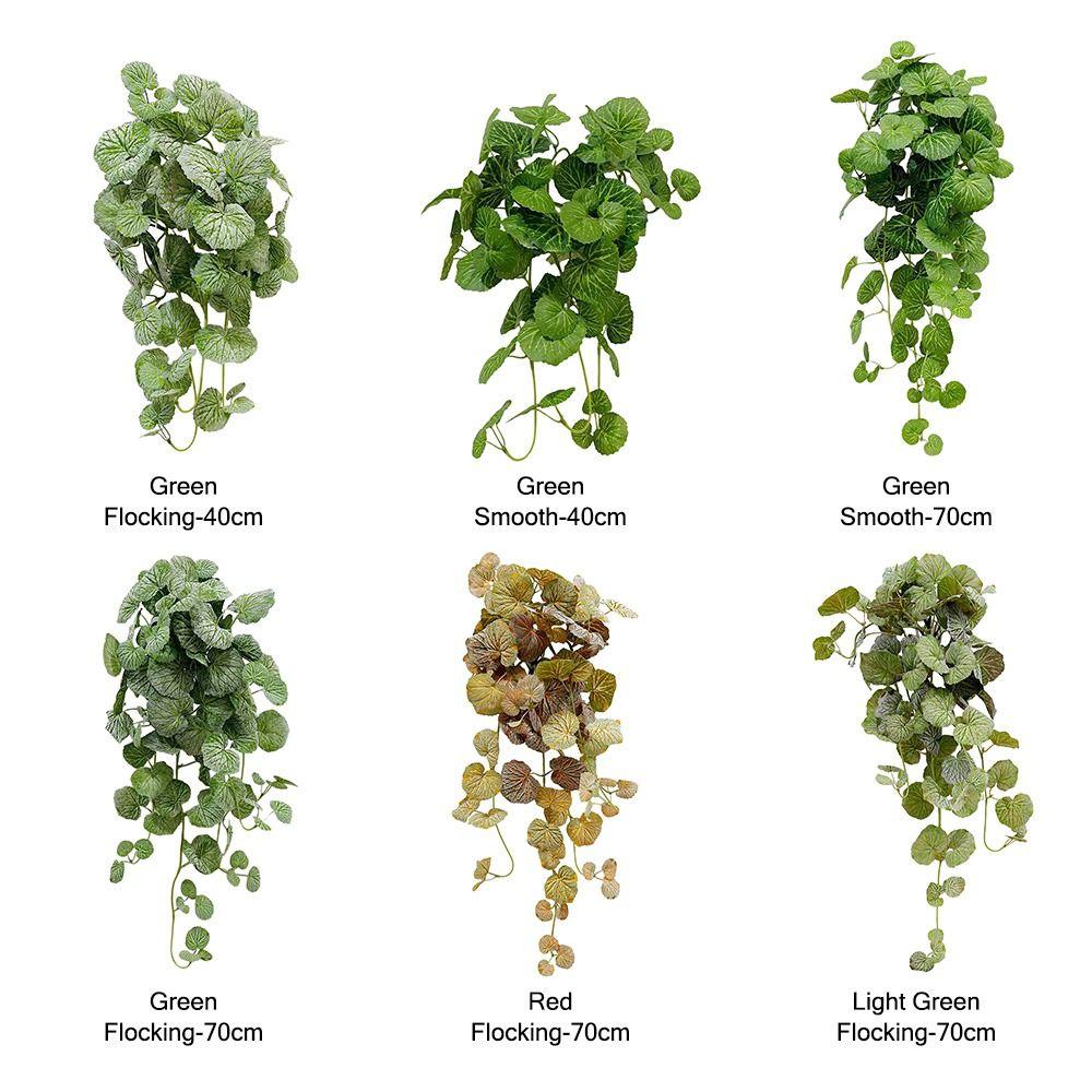 Украшение для дома Искусственные листья бегонии Зеленая настенная подвеска Венок Креативная растительная стена