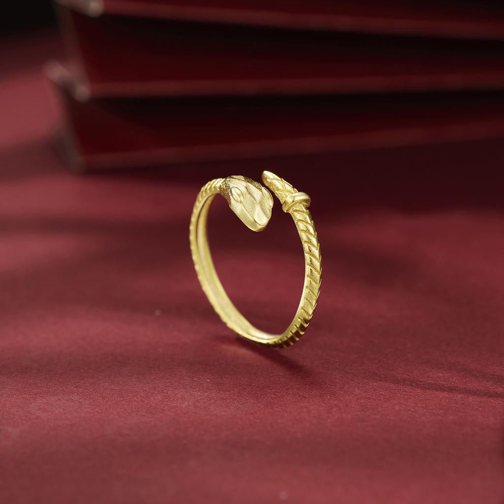 Новое кольцо из стерлингового серебра 925 пробы со змеей в виде женского кольца со знаком зодиака «хвост» в виде змеи в виде натального года