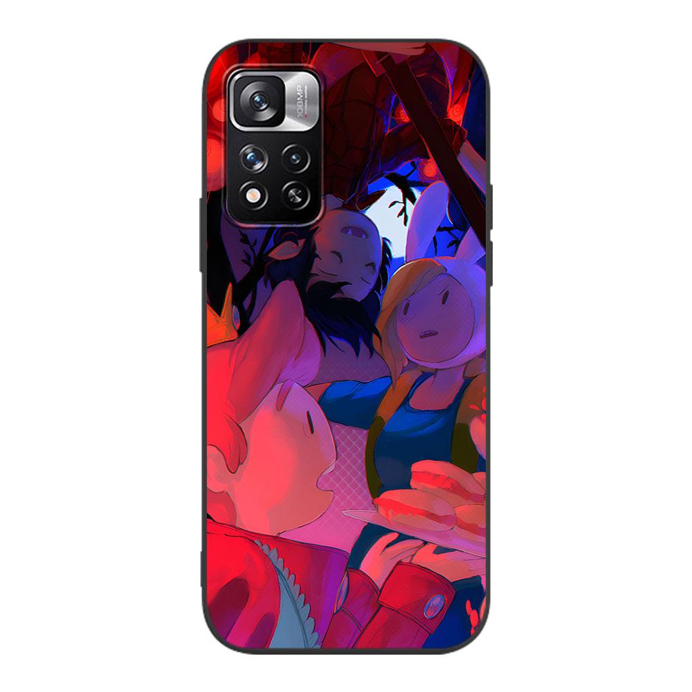 Adventure Fionna & Cake Time Case for Xiaomi Redmi 10A 10C 9C 12C 9A 9i 10 12 9 Prime 9T K40 Pro Black Soft TPU Phone Bag Cover