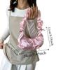 Y2k Bowknot Shoulder Bag Korean Style Women Underarm Handbag Portable Bow Pleated Armpit Bag  Girls