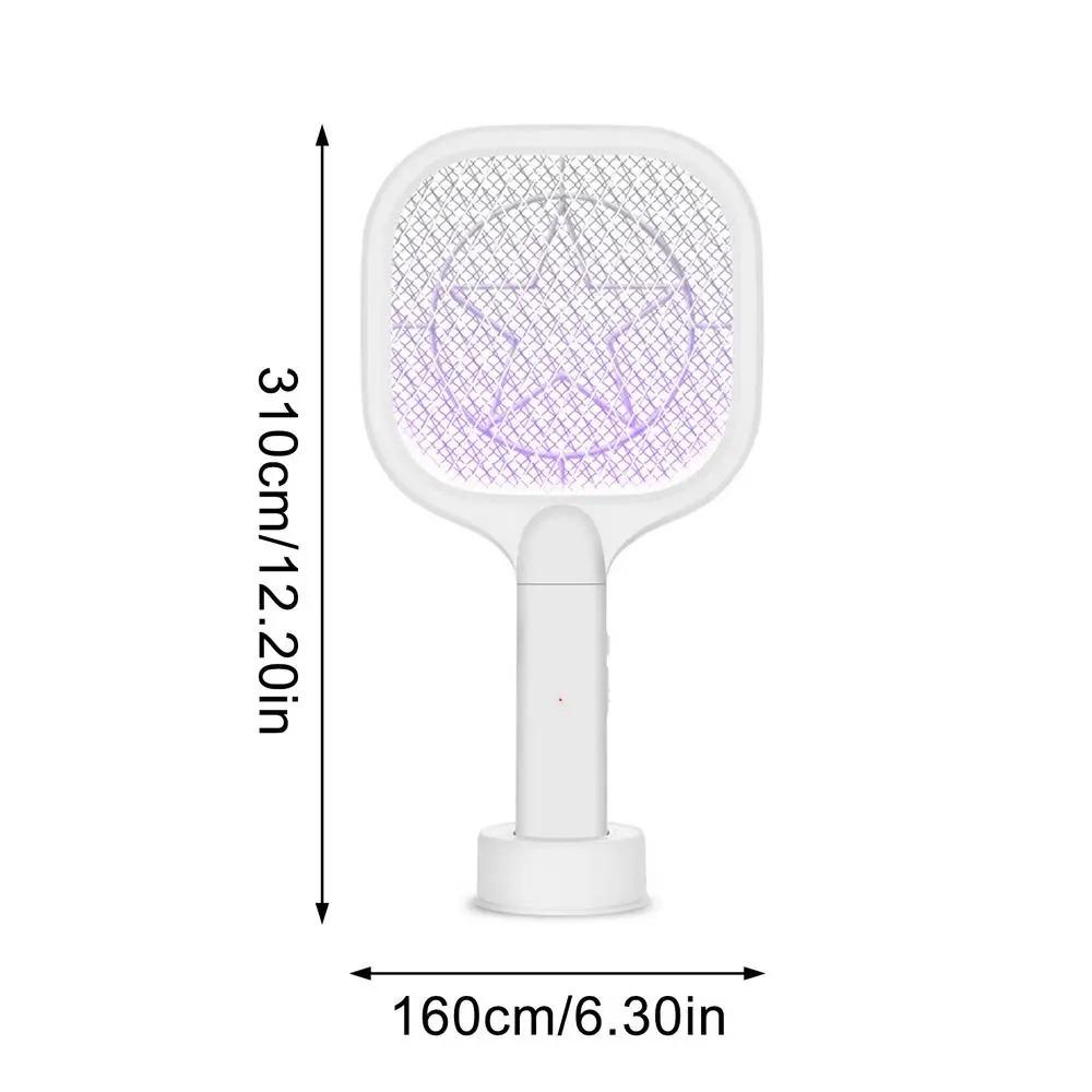 USB Rechargeable Electric Bug Zapper UV Light Mosquito Killer Lamp Mini Insect Racket  Summer