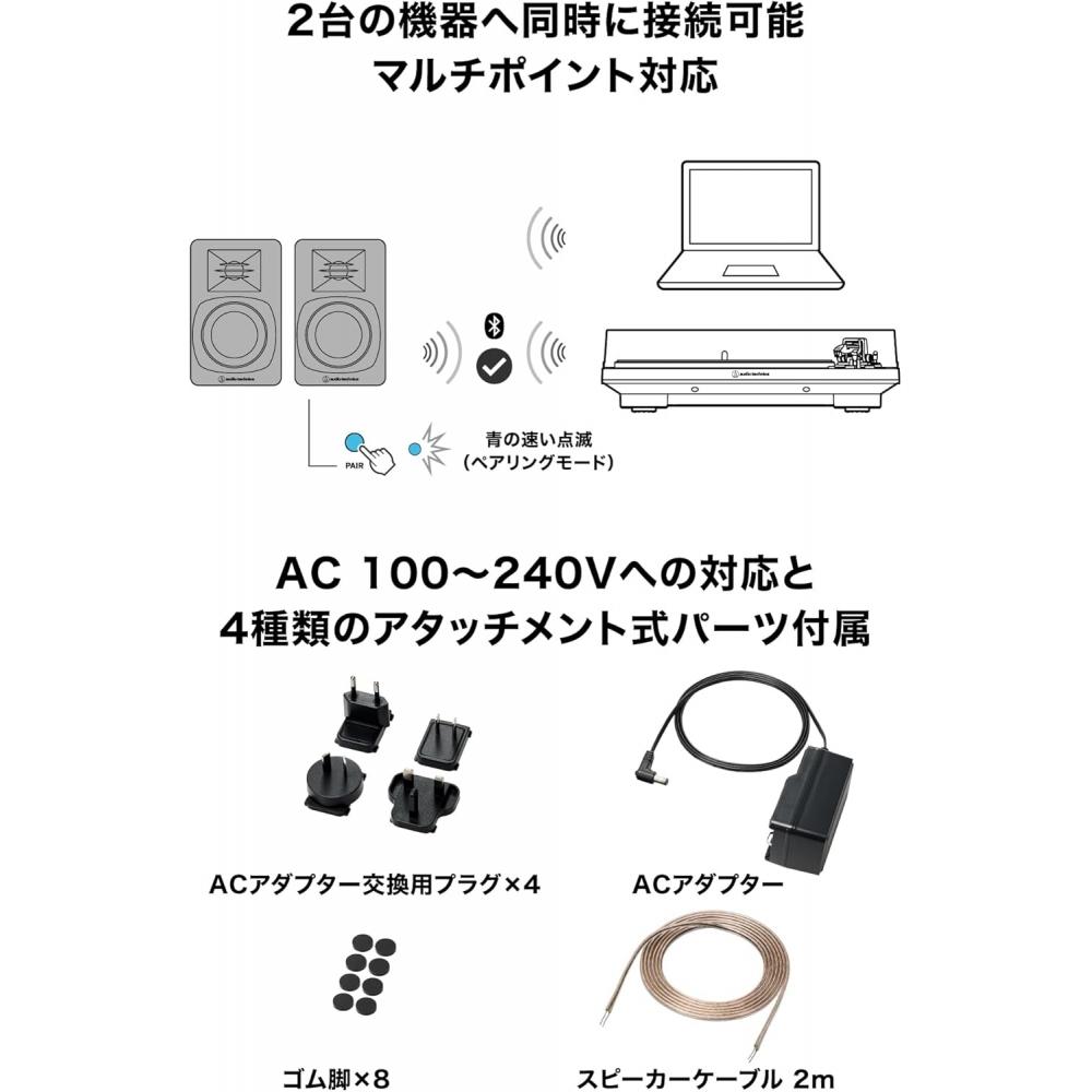 Audio Technica At Sp3x Активный Динамик Bluetooth Динамик Белый