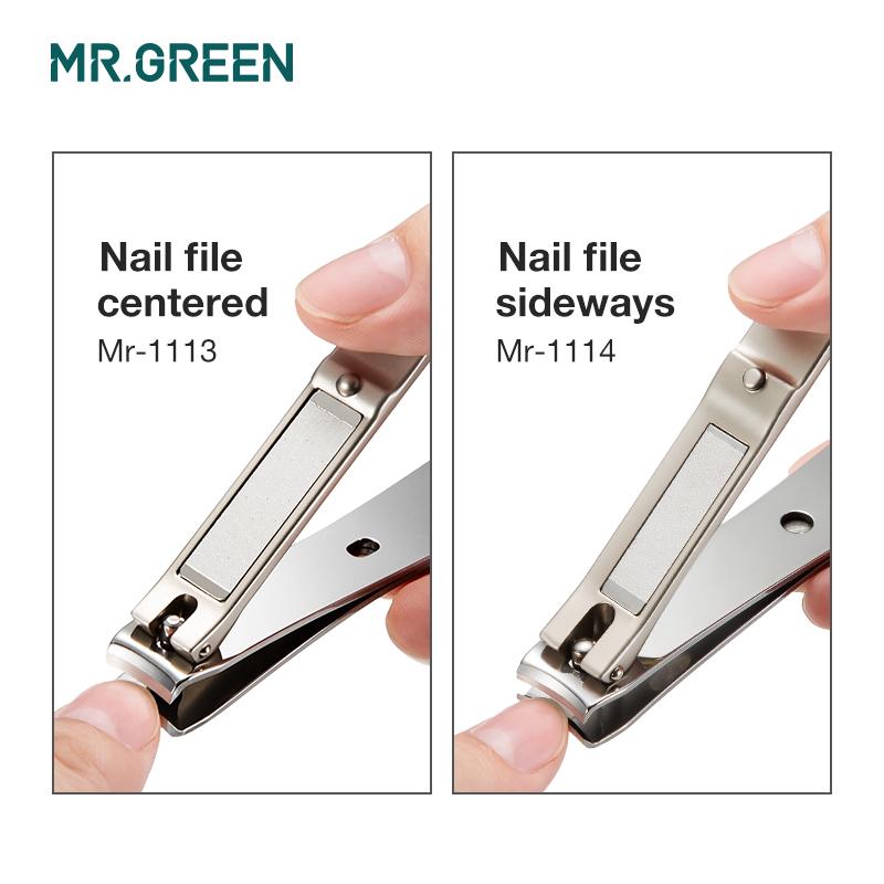 MR.GREEN Nail Clippers Curved Blades Fingernail Cut Nippers Manicure Scissors Stainless Steel Pedicure Tools