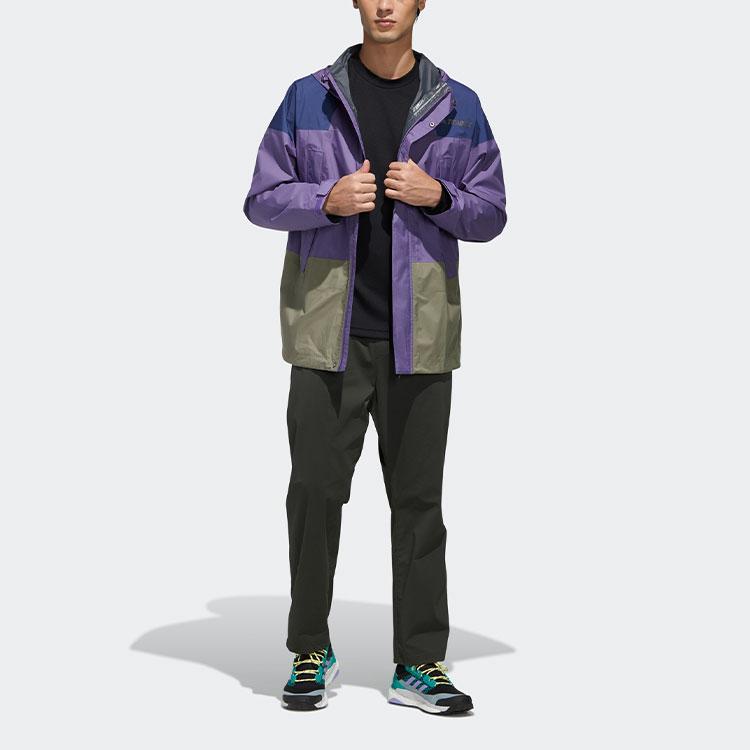 adidas Куртки Мужские Технологии Фиолетовый С капюшоном Умеренный Другое FN0832