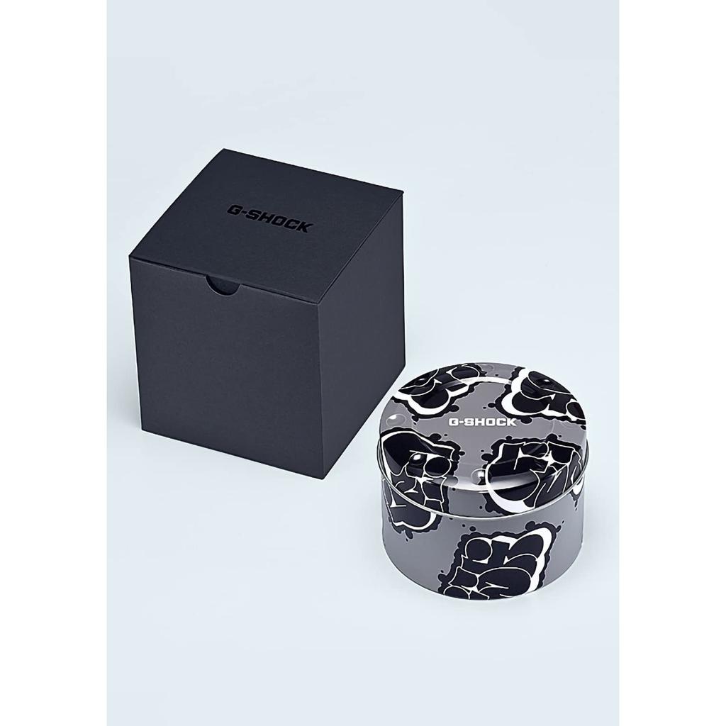 Casio Мужские часы G-Shock, серия Street Spirit, металлический корпус, завинчивающаяся задняя крышка, черный матовый скелетон, DW-5000SS-1JR, настоящая японская модель