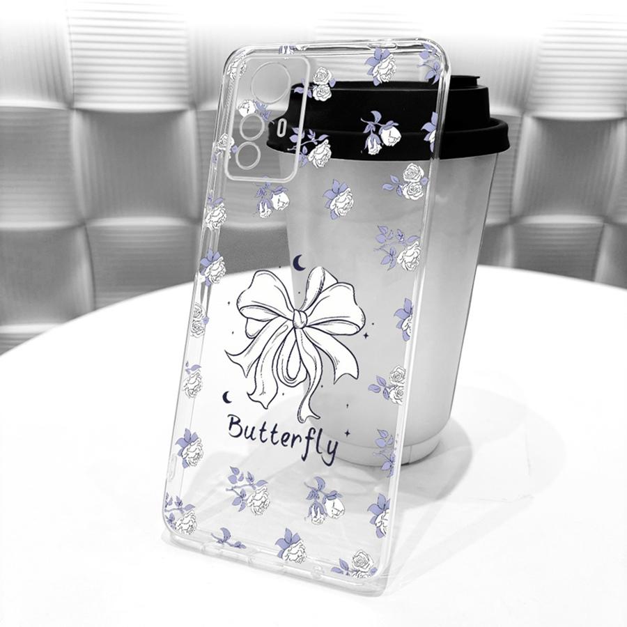 Case For Xiaomi Redmi Note 12s Phone Cover for Redmi Note12s Soft Silicone TPU transparent Painted Flower Fundas 6.43''