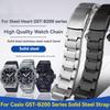 Высококачественный сплошной стальной браслет для серии Casio G-SHOCK GST-B200 GST B200 Браслет Нержавеющая сталь Цепочка для часов Ремешок 16 мм