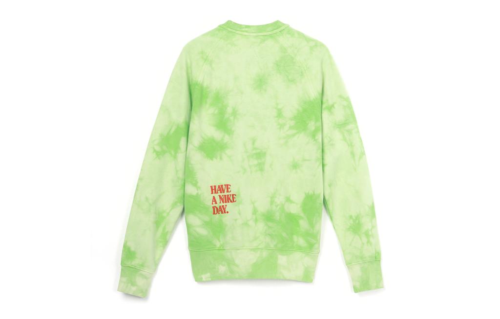 Nike Sweatshirts Men's Bright Green Crew Neck Moderate Regular DM5011-332