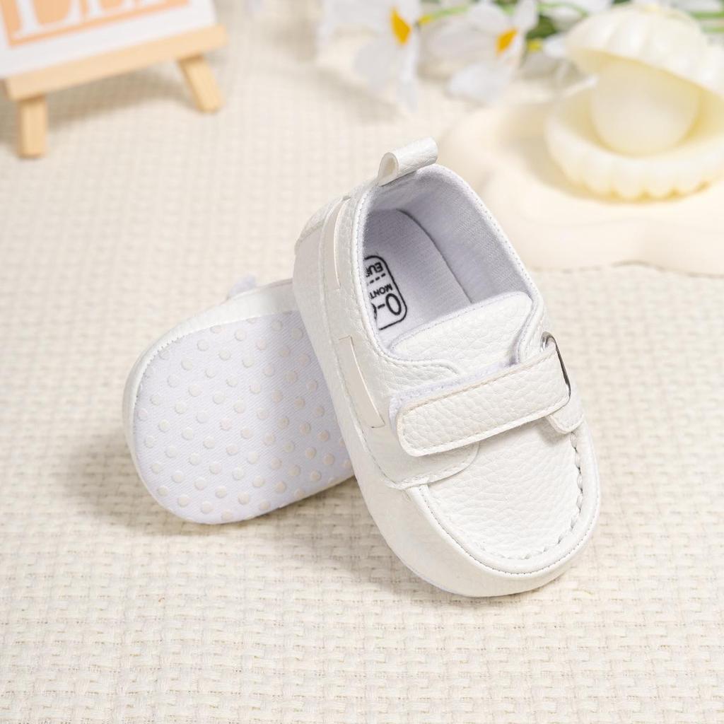 Весенне-осенние мокасины: Кожаная обувь для первых шагов для малышей 0-1 года, на мягкой подошве, в британском стиле